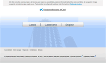 Tablet Screenshot of fundacionbancarialacaixa.org